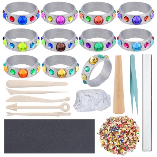 Kit bague argent WEBEEDY pour des ateliers créatifs et bijoux uniques à la maison
