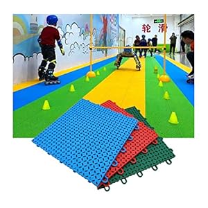 Floor Tiles 25 CM Roller Skating Hall Modulaire In Elkaar Grijpende Vloertegels, DIY Kleurrijke Puzzel Plastic Vloermat…