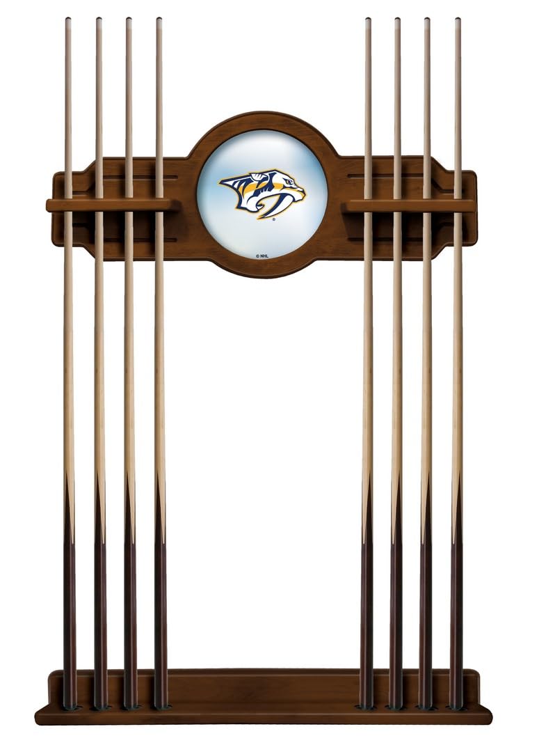 HBS Nashville Predators Cue Rack in Chardonnay Finish by Holland Bar Stool