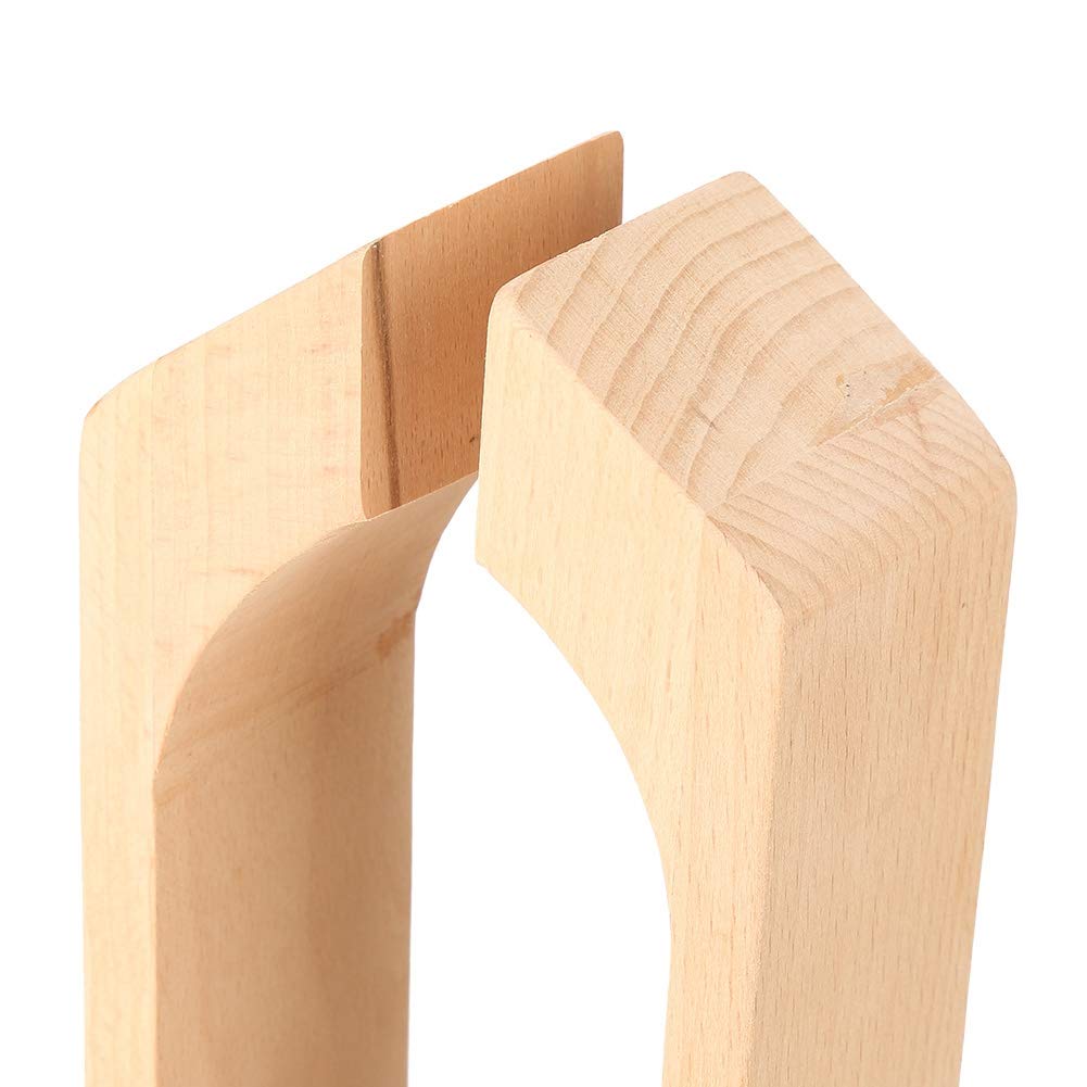 Morsetto in pelle, clip di fissaggio in legno e pelle, per lavori in pelle, cucito, fai da te, tavolo e scrivania, Marrone, Regolabile, Unico
