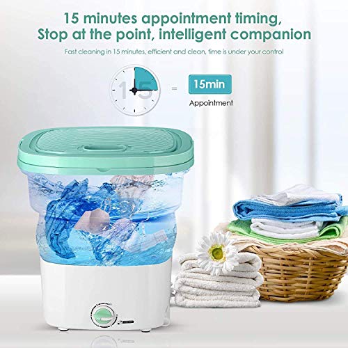 Dravizon-Mini-Foldable-Washing-Machine-Portable-Washing-Machine-Ultrasonic-Cleaning-Machine-Folding-Mini-Laundry-Small-Automatic-USB-Powered-Cleaning-Washer-for-Travel-Home-Business-Trip