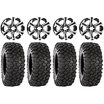 Bundle-9-Items-ITP-SS312-14-Wheels-Black-32-XC450-Tires-4x156-Bolt-Pattern-38x24-Lug-Kit