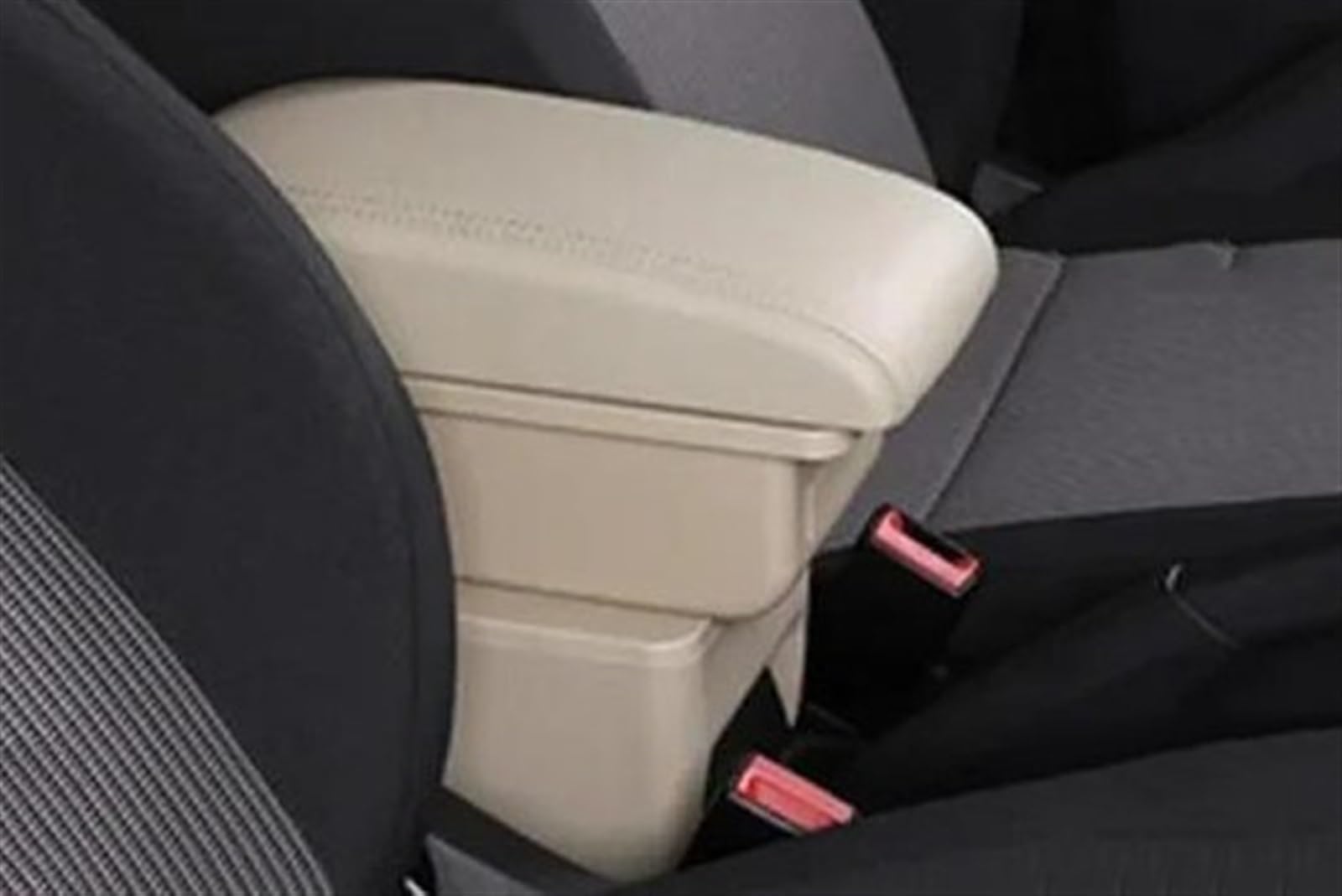 NMJLQW Storage Rack Car Interior Accessories Center Console Storage Box Multifunctional Armrest Storage Box For Corsa C(A Beige No USB)