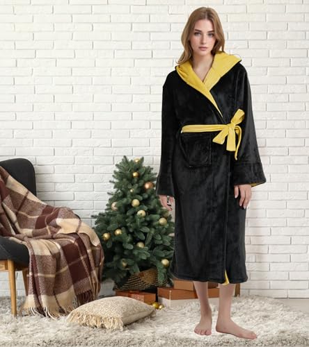 Unisex Cosplay Bathrobe Magical Robe Flannel Cozy Night Robe Hooded Nightgown Homewear Sleepwear One Size Fit All4