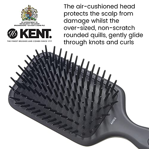 Kent Ah6G Airhedz Pro Extra Large Pin Hair Brush (Fat Pin, Grey) #TOP2