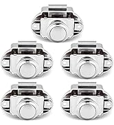 OCGIG 5 PCS Updated Push Button Latch Cabinet Door Catch Keyless Cupboard Locks for RV Motorhome ...