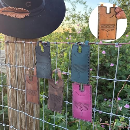 2025 Fashion Leather Wallet, Western Style Boot Wallet, Women's Buckle, Handmade Credit Card Clip(Color-C)3