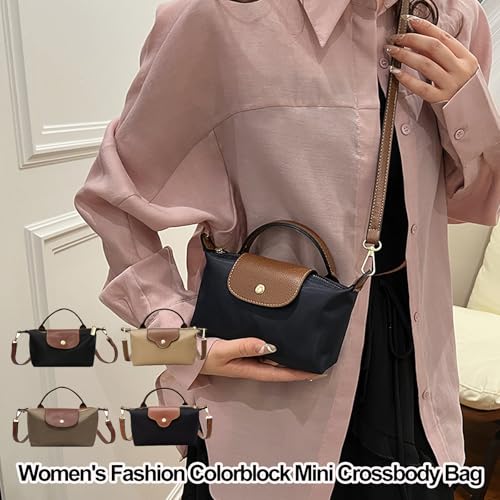 Stellaya Women's Fashion Colorblock Mini Crossbody Bag, Solid Color Square Purse With Adjustable Strap, Elegant Handbag Purse2