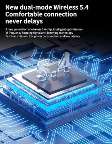 Image of U30 OWS Open Ear Wireless Earbuds with Display, ENC Mic for Crystal-Clear Calls, 60hr Playtime with Type-C Fast Charging, BT5.4 Gaming Bluetooth Earphones, Touch Control Sports Headphone. Black