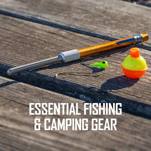 Smith’s 51446 Diamond Retractable Sharpener – Gold – Reversible Rod – Compact – Knife & Hook Sharpener – Straight & Serrated - Image 2