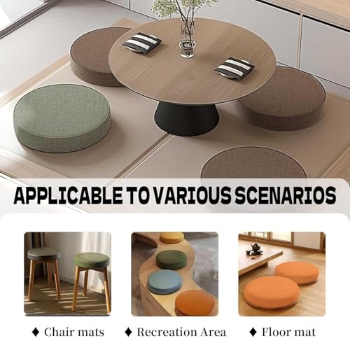 Coussin de chaise rond imperméable 35 cm lot de 2 assises déperlantes