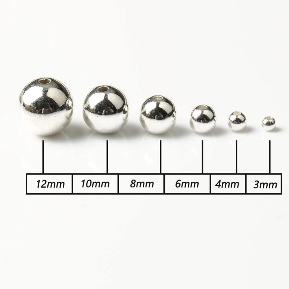 450 Perline Acriliche Oro E Argento Per Gioielli Fai Da Te – 4-12 Mm, Grande Foro, Distanziali Per Bracciali E Collane
