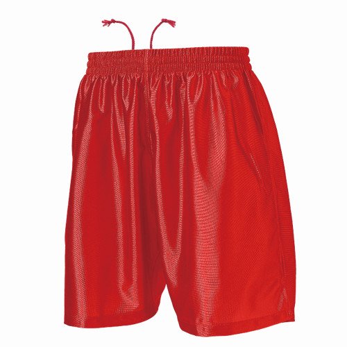 全11色 ベーシック サッカーパンツ 練習着 ユニホームベース フットサルチームウェア レッド Mサイズ