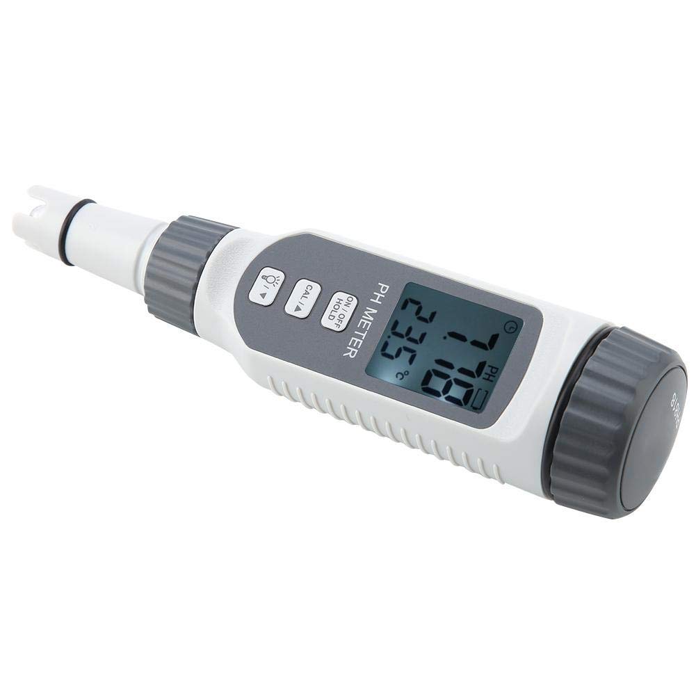 Tester della qualità dell'acqua, misuratore di pH digitale con display LCD ad alta precisione Intervallo di pH a 0,00-14,00 PH per suolo e acqua