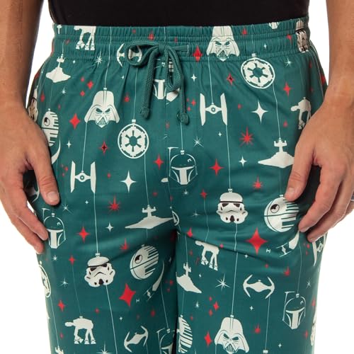 Star Wars Men's Millennium Falcon Death Star Trooper Darth Vader Adult Lounge Sleep Pajama Pants3