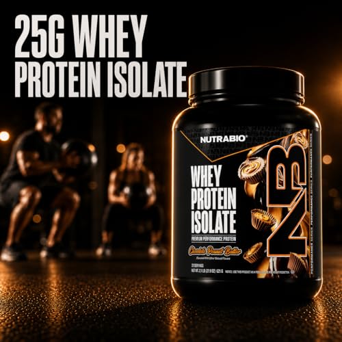 Image of NutraBio 100% Whey Protein Isolate Protein Powder, 25g Protein with Complete Amino Acid Profile, Non-GMO, Soy & Gluten Free,Low Carb,Low Calorie Whey Protein Powder,Chocolate Peanut Butter,20 Servings