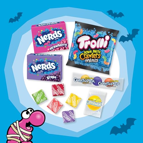 Halloween Candy Classic Fun Trick-or-Treat Assortment with Nerds, Trolli, Now and Later, Lemonhead, Gobstoppers, 260 Pieces, 69.3 Ounces, Variety Bag, 4.88 pounds - image 3
