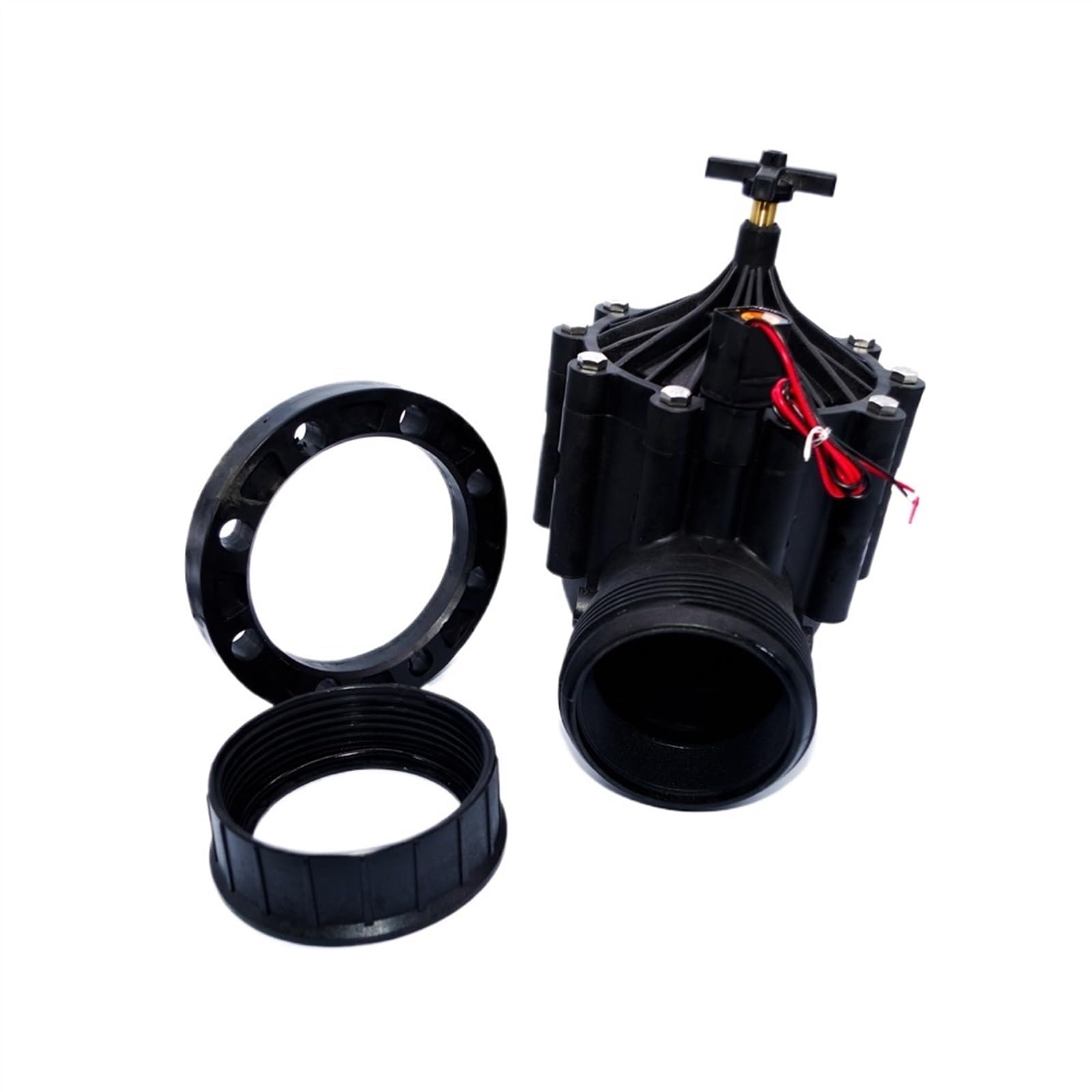 Connessione flangiata for elettrovalvola acqua irrigazione DN80 in plastica da 3 pollici a bassa pressione 220 V CA(DC latching)