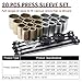 WINMAX TOOLS AUTOMOTIVE 26pc Universal Press and Pull Sleeve Kit Bushing Bearings and Seals Removal Installation Kit