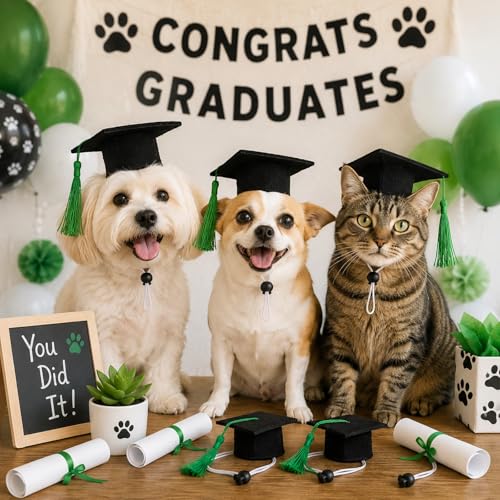 Gorro de Graduación para Perros y Gatos Tamaño M miniatura 5