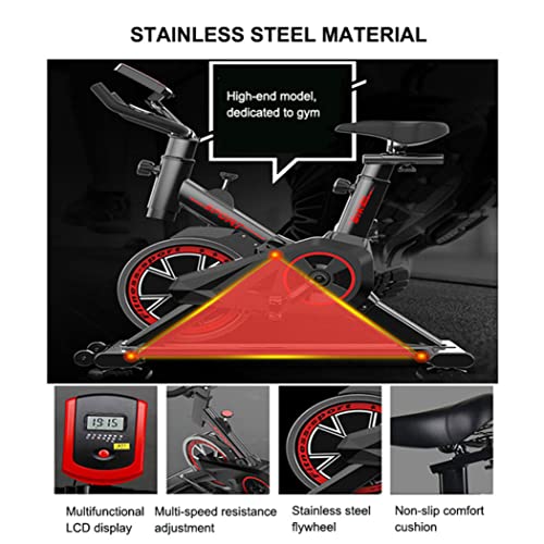 ZJDU-Upright-Stationary-Exercise-Bike-Indoor-Fitness-Cycling-Bicyclewith-Comfortable-Seat-Cushion-Silent-Belt-Drive-and-Adjustable-Resistance-LCD-Monitor-120KG-Weight-Capacity