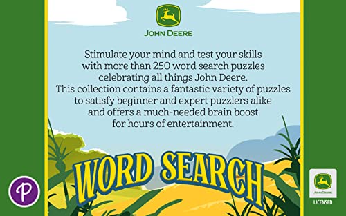 John Deere Word Search, Multi-Level Spiral-Bound Puzzle Book Including More Than 250 Farm, Tractor, And Animal Puzzles (Part Of The Brain Busters Puzzle Collection) #TOP1