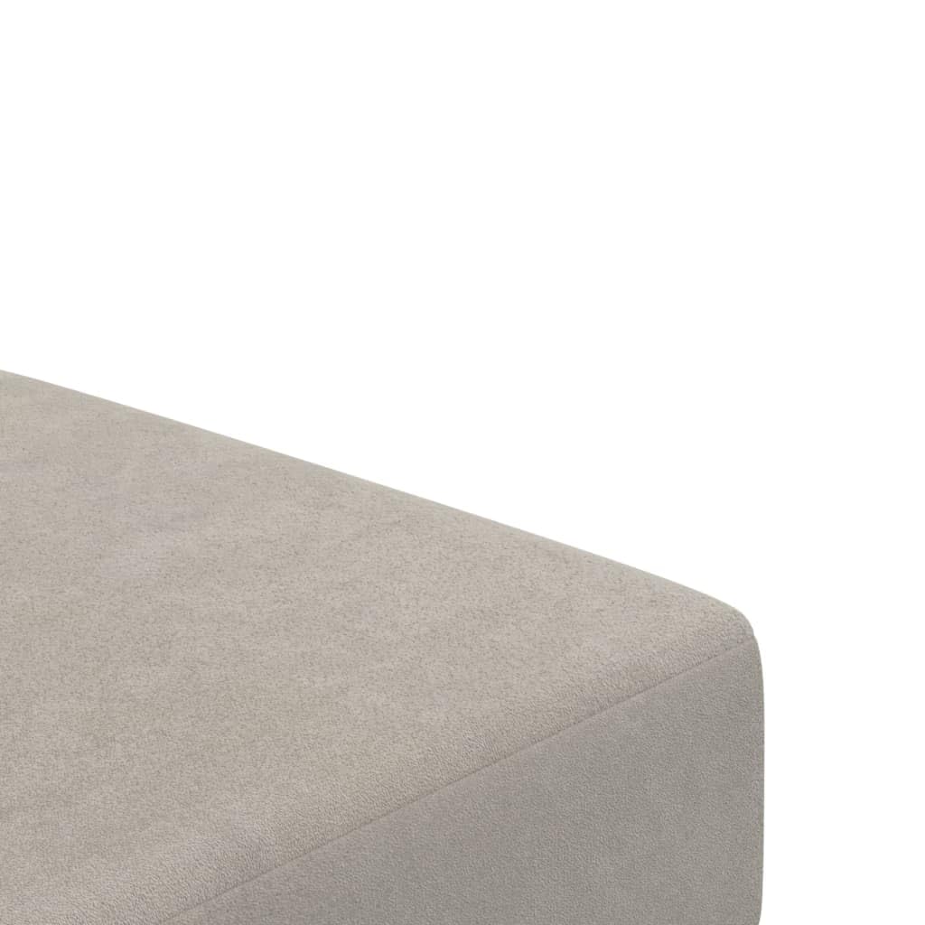Sofá cama de 2 plazas de terciopelo gris claro con espacio de almacenamiento y respaldo, 200 x 84,5 x 69 cm, sofá esquinero versátil, cómodo sofá con reposabrazos, ideal para salón, habitación