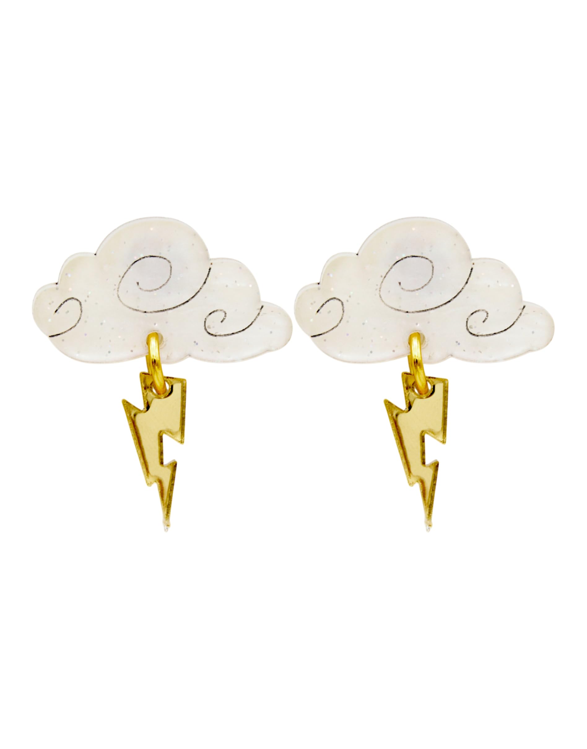 Soul | Pendientes Rayo Hércules Mujer de Acero y Metacrilato Pequeños Regalo