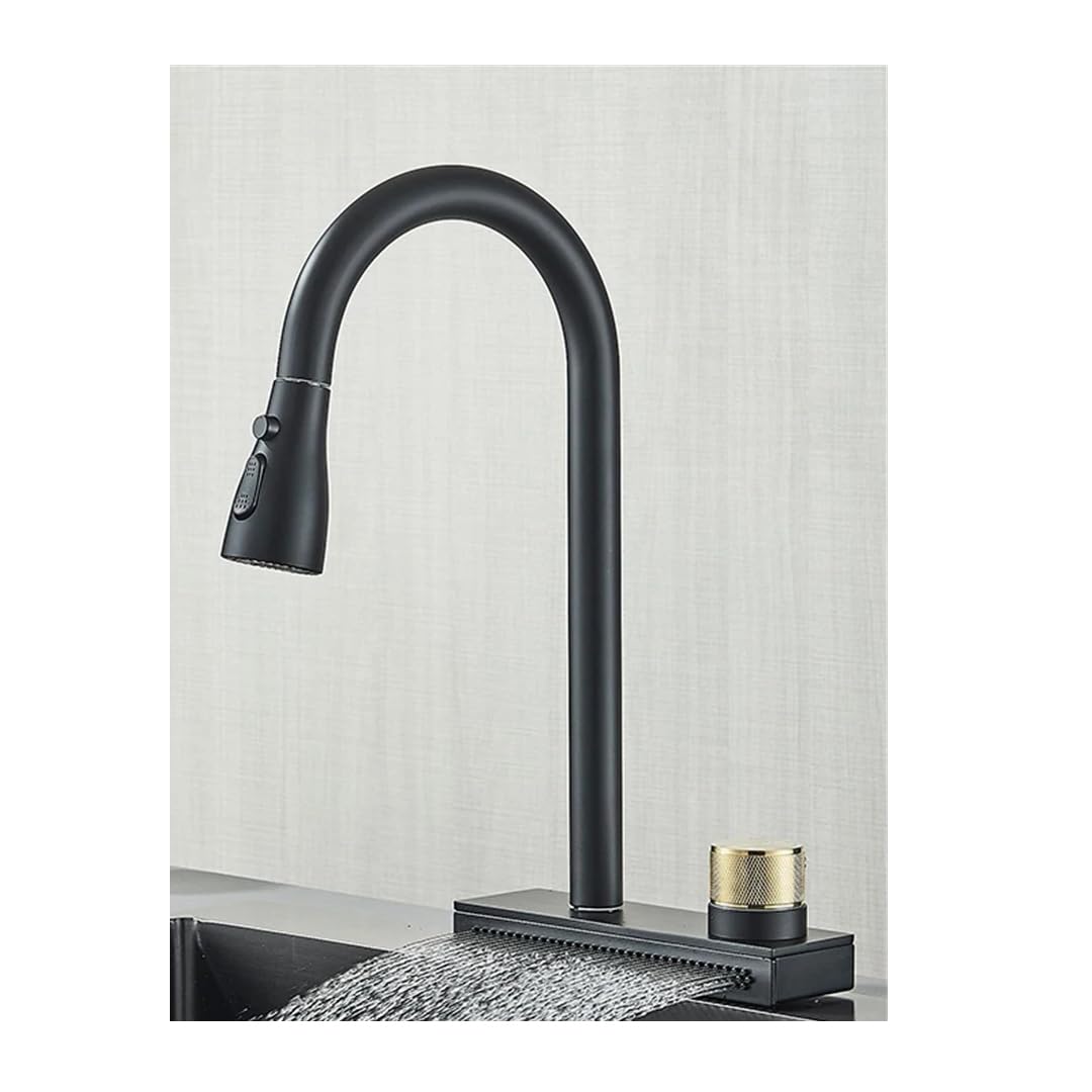 ZQFHSX Sink Kiten Faucet Pull Out 3 Way Sprayer Faucets Rotate Tap LWX