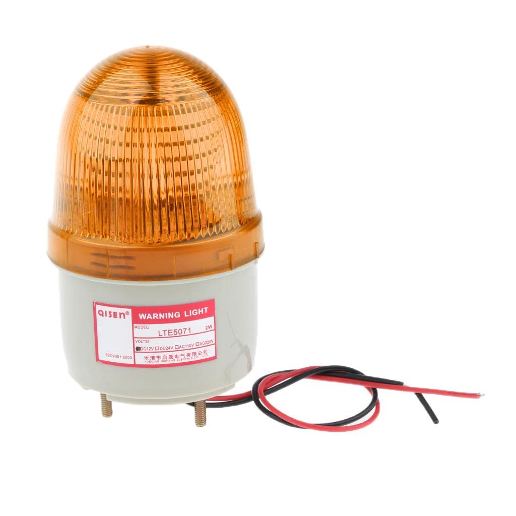 ATORSE™ 12V Flash Strobe/Always On Warning Light Round Signal Beacon Lamp Yellow-picture-19
