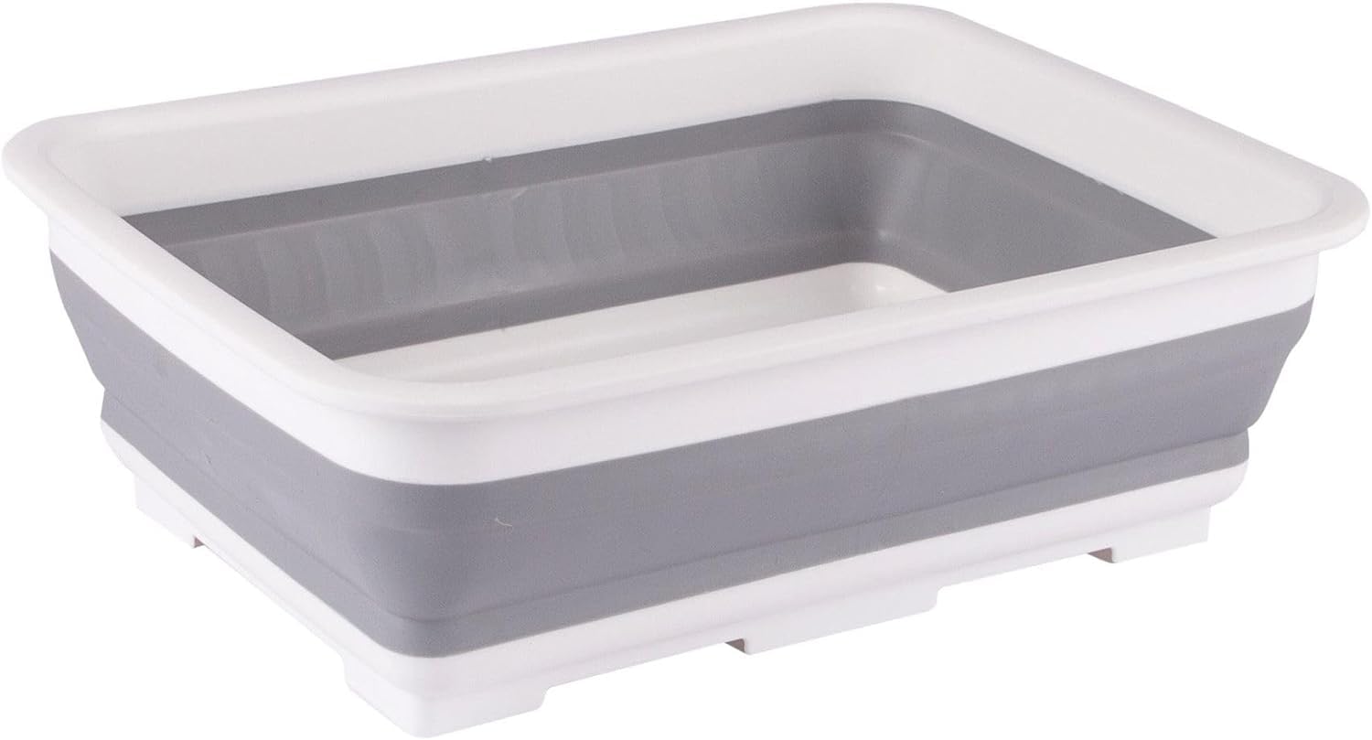 Collapsible Washing Up Bowl Folding Washbasin Collapsible Foldable Bucket Folding Sink 7L Capacity With Feet For Stability