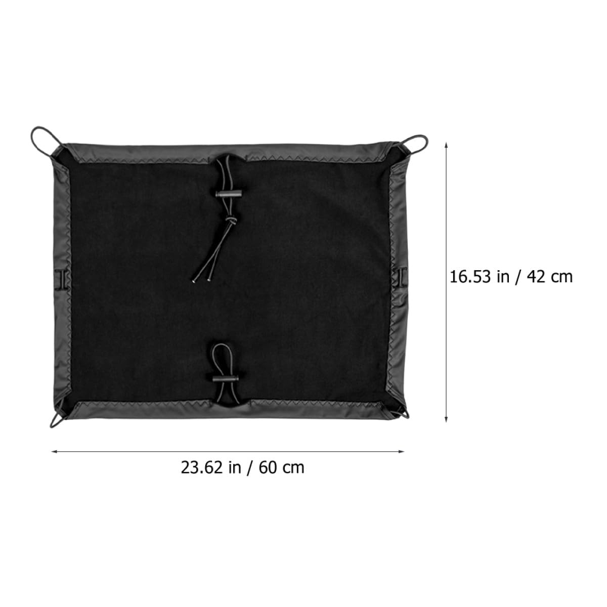 Outanaya Copertura Elastica per Bagagli da Moto Rete Elastica e Ganci, Tessuto Resistente Nero per Ciclismo e Scooter, Protezione Sicura Casco e Piccoli Oggetti