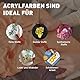 7 Artists Textilfarbe Waschmaschinenfest - 9 Stoffmalfarben Waschfest x 20 ml - Stoff Farbe für Kleidung, Schuhe, Jeans, Taschen, T Shirt Bemalen