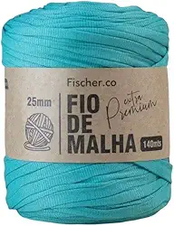 Fio de Malha Extra Premium Fischer 25mm x Rolo com 140m (01 AZUL BONDE)