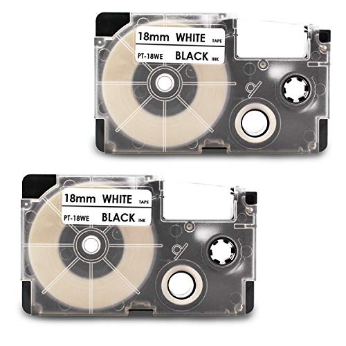 2x Labelwell 18mm x 8m Sostituzione Nastro per