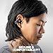 Skullcandy Push 720 Open Wireless Open Ear Bluetooth Earbuds, Headphones, Waterproof, Clip-On Lightweight Design, 30 Hours Battery, Wireless Charging Pouch, Microphone for iPhone Android - True Black