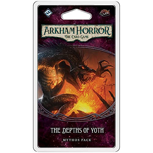 Arkham Horror The Card Game The Depths of Yoth Mythos Pack | Horror Game | Mystery Game | Cooperative Card Game | Ages 14+ | 1-2 Players | Average Playtime 1-2 Hours | Made by Fantasy Flight Games