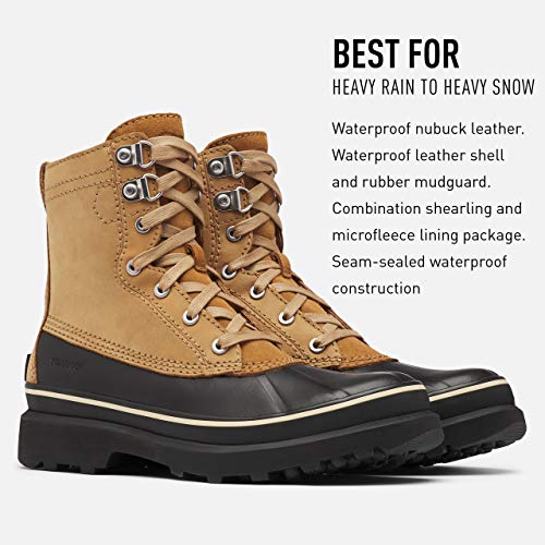 Sorel Men's Caribou Storm WP Boot - Rain and Wind - Waterproof - Buff3