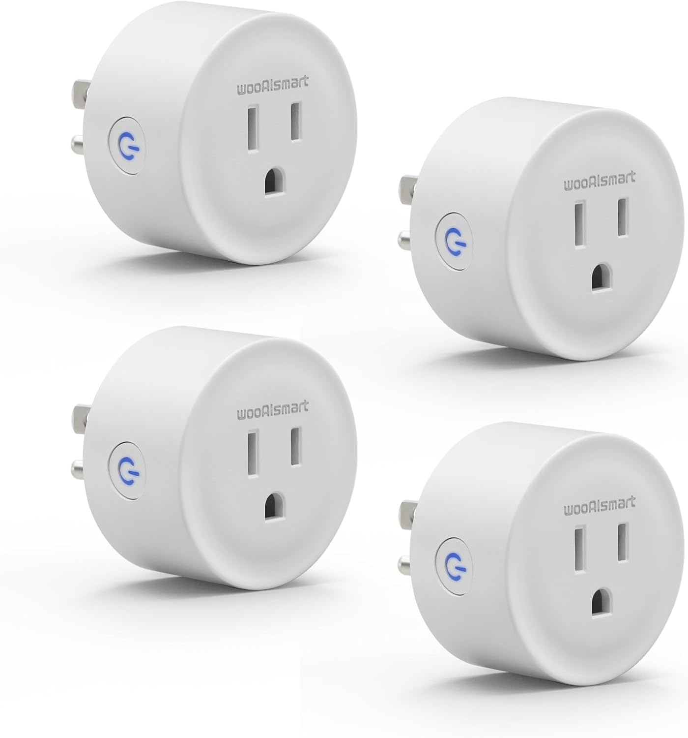Smart Plug, WiFi Plugs Work with Alexa & Google Assistant, Smart Outlet with Timer & Group Controller, WiFi Outlet for Home, No Hub Required, ETL & FCC Certified, 2.4GHz WiFi, 16A, 4 Pack