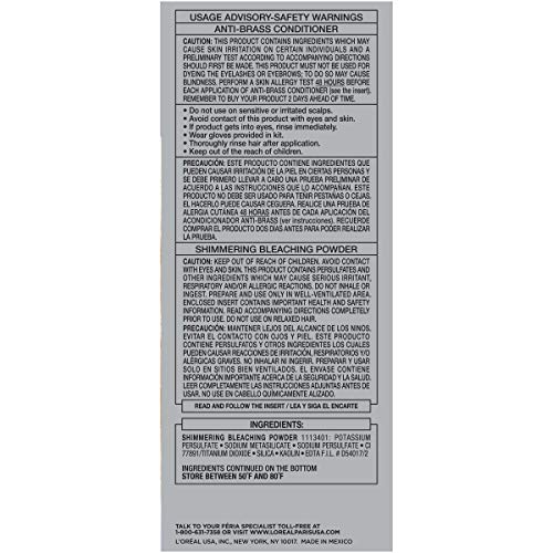 L'Oreal Paris Feria Multi-Faceted Shimmering Permanent Hair Color, Extreme Platinum, Pack of 1, Hair Dye