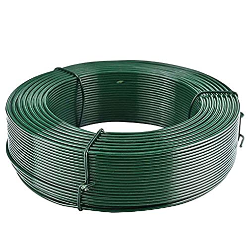Tenax Kunststoffbeschichteter Metalldraht, Grün, Länge 100 m - Durchmesser 3,1 mm