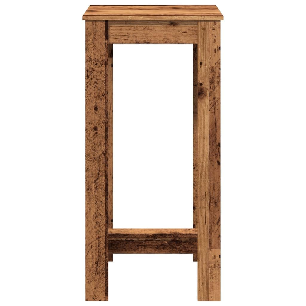 Hothingwell Bartisch aus Altholz, 51 x 50 x 103,5 cm, Holz, hoher Tisch, warmes Design, für Küche, Wohnzimmer, Esszimmer, glatte Oberfläche, leicht zu reinigen mit feuchtem Tuch,