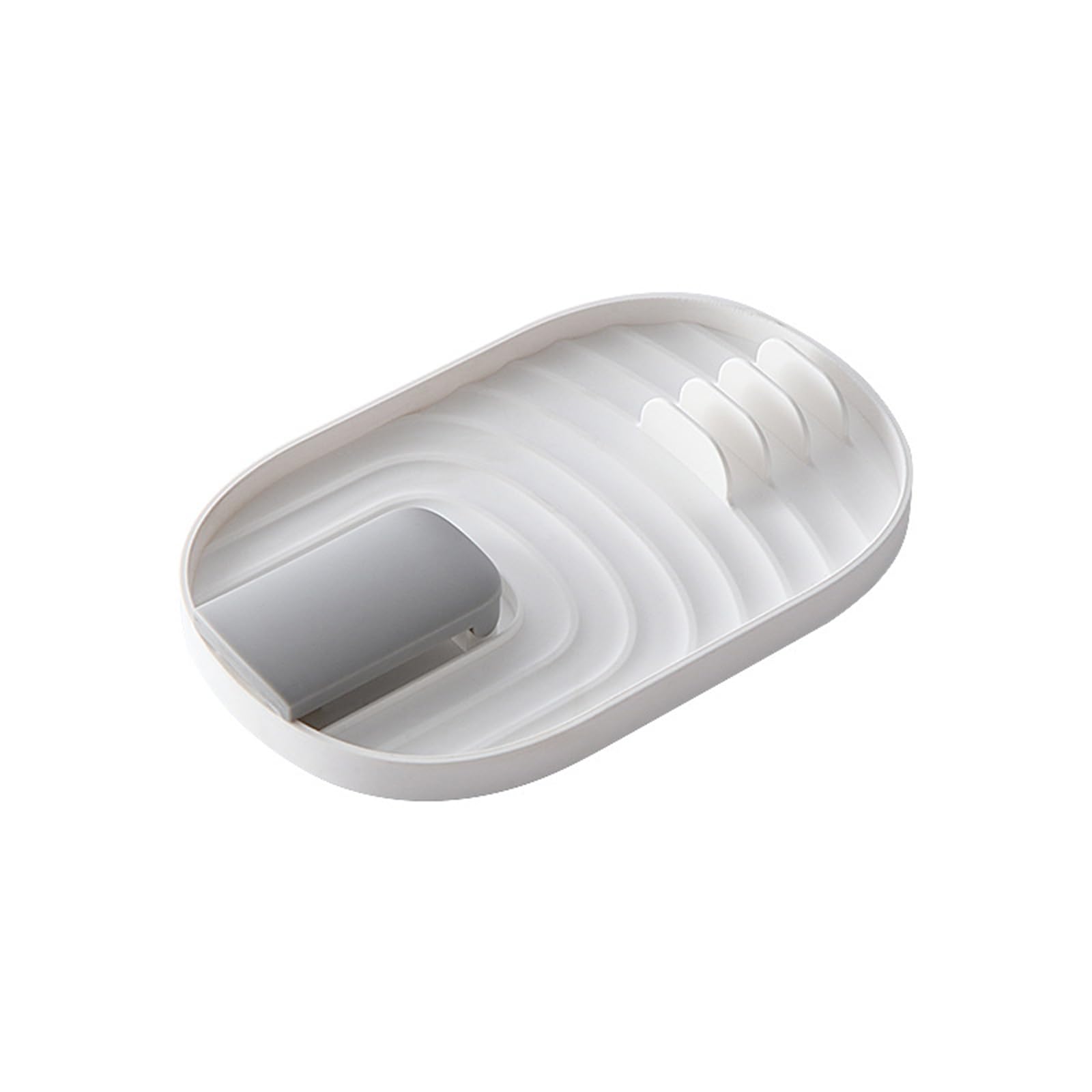 Repose Cuillère Cuisine, Support Couvercle, Porte-Ustensiles pour Cuisinière (Blanc)