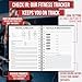 The Lift Log Workout Journal & Bookmark – 6 Month Undated (A5, 6”x 8”) Fitness Journal - Assist in Weight Loss & Weight Lifting Goals - A Workout Log Book for Your Gym Accessories & Any Work Out