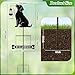 Tfro & Cile Solar Light Garden Stake 49 Inch Black Golden Retriever Welcome Sign Decorative Dog Lantern Ornament Outdoor Garden Decor for Lawn Yard Patio