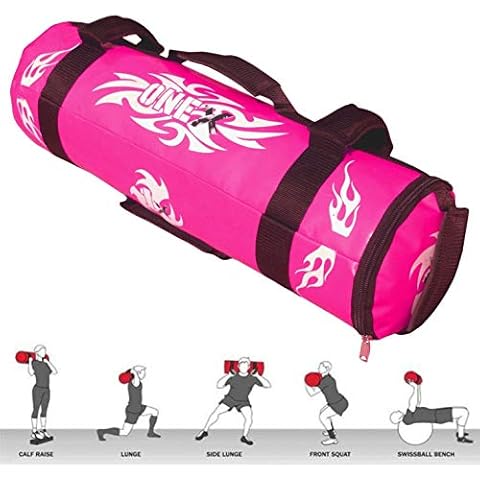 ONEX Ladies Power Sandbag Weight Lifting Pink Boxing Training Handles Exercise Running Workout MMA Fitness Sand Bag (Pink, 10kg) Cover