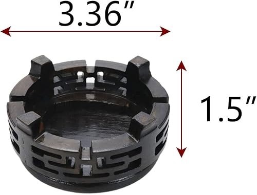 Miniatura 2 de Pufguy Base de madera de ébano, pedestal tradicional, soporte de exhibición de artesanía tradicional, base de madera, jarrón oriental, decoración de