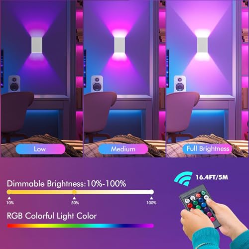 Lámpara de pared para sala de estar con luz regulable que reduce la fatiga 2