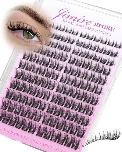 Anime Lash Clusters Natural Eyelash Clusters Manga Cluster Eyelash Extensions 8-16MM Individual Cluster Lashes 132Pcs Lashes Clusters Pestaas Postizas Naturales by JIMIRE