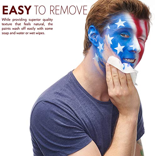 Face Paint Kit – Easy To Apply & Remove – Dermatologically Tested – Water Activated – Non-Toxic & Hypoallergenic – Professional Face Painting Kit For Kids & Adults #TOP4